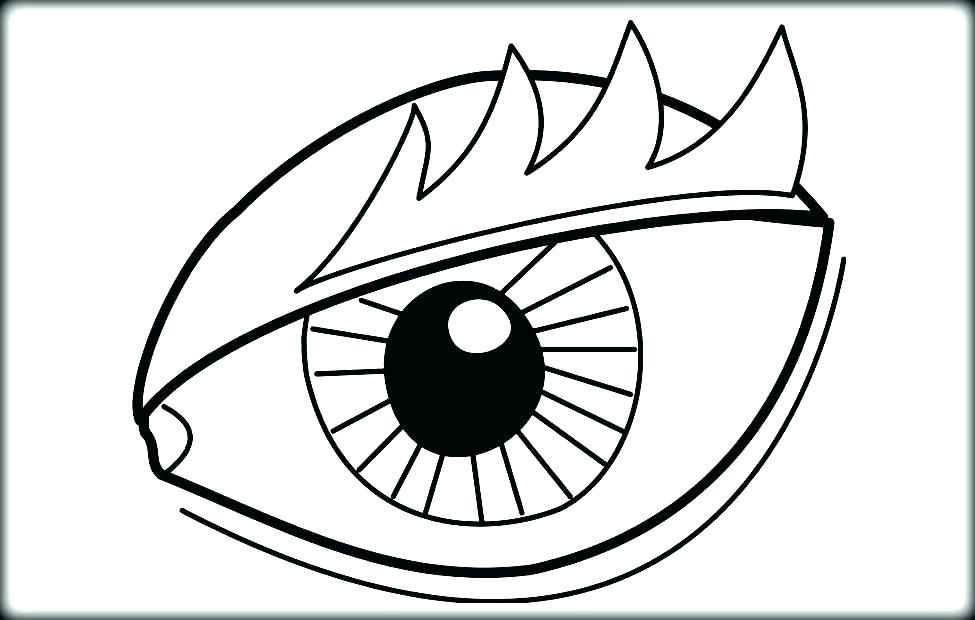 Eyeball Coloring Page