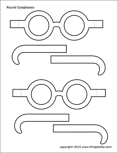 Eyeglasses Templates Free Printable Templates Coloring Pages