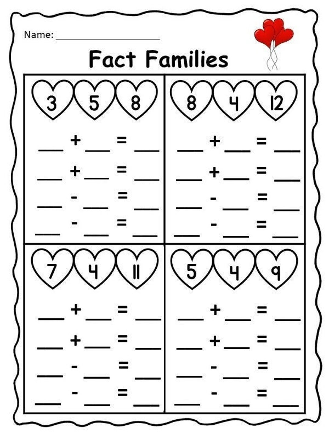 at family worksheets