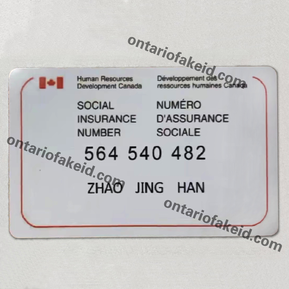 Fake SIN Card BEST FAKE CANADA ID MAKER