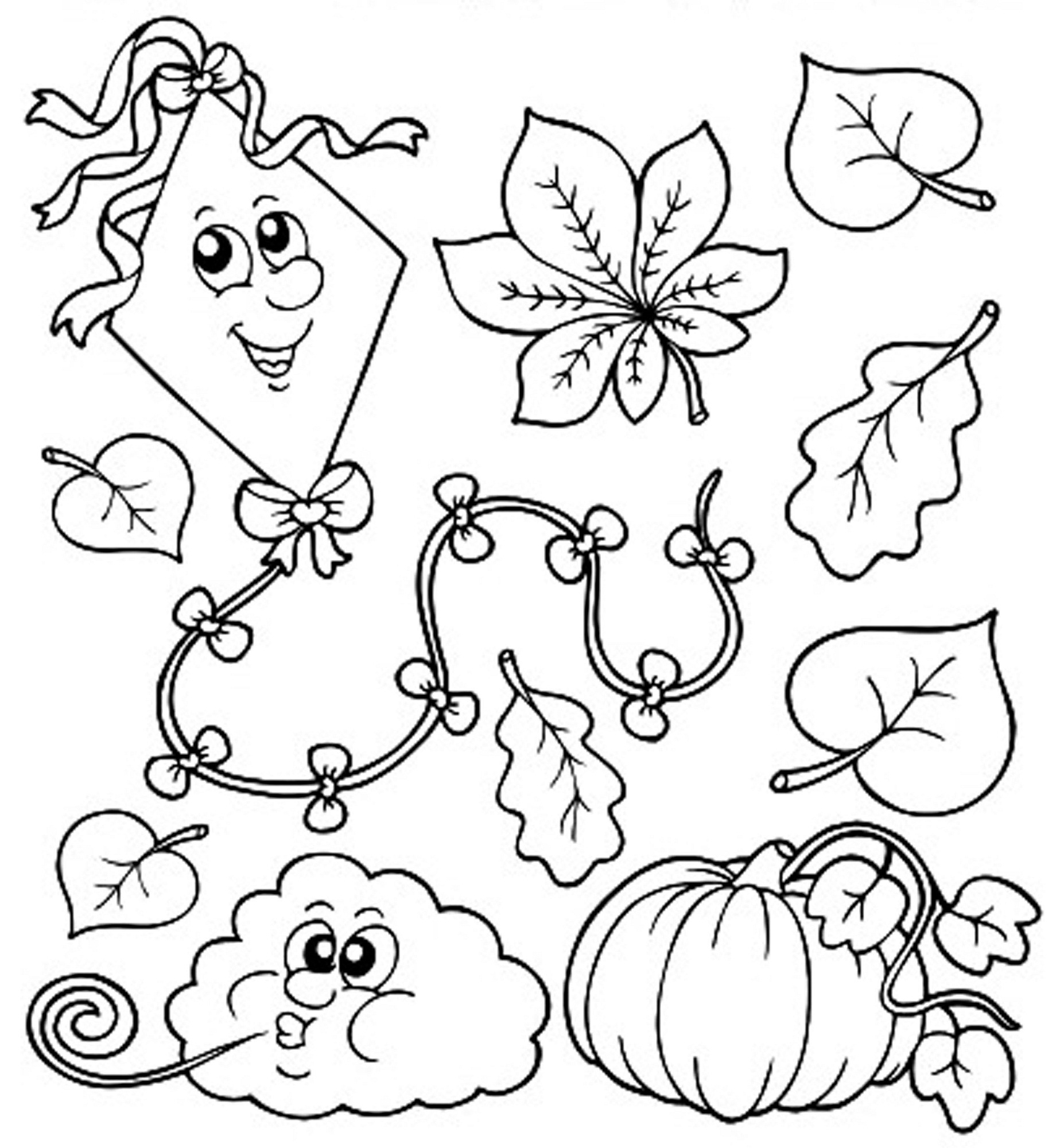 fall color pages free