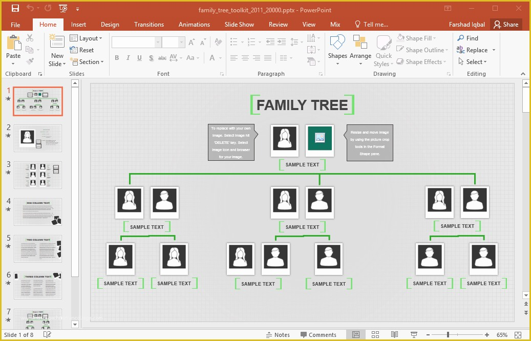 free editable family tree template excel