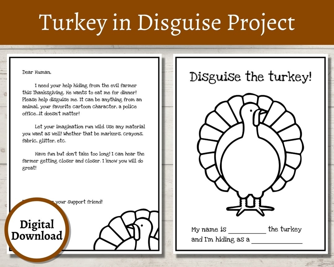 Family Turkey Project Printable Template Free Printable