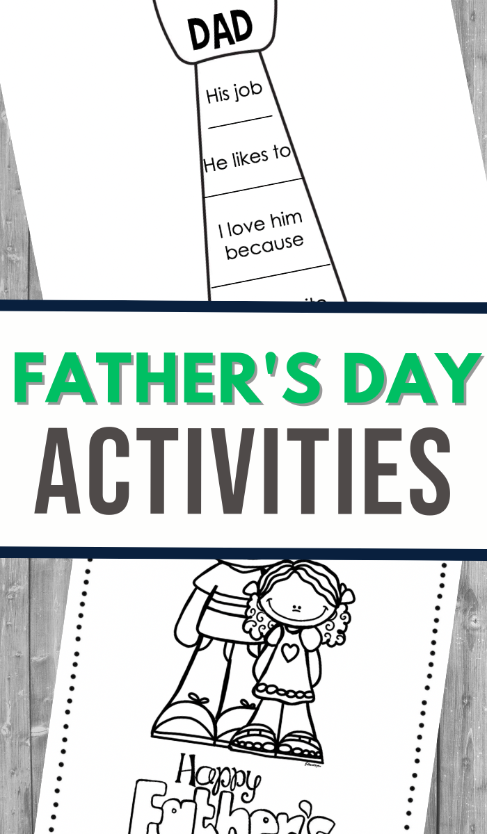 fathers day worksheets