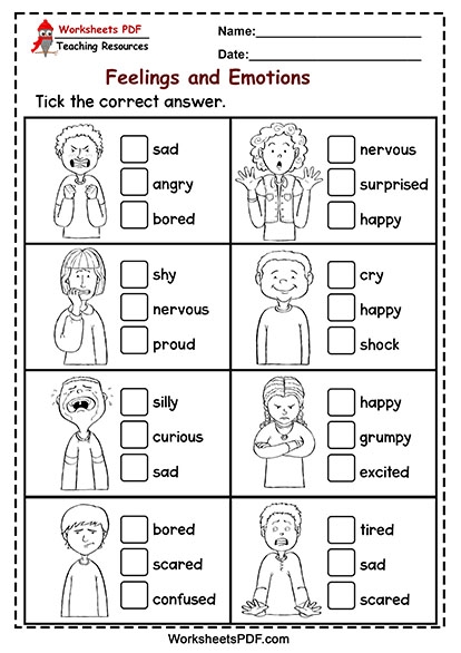 Feelings And Emotions ESL Worksheet By Wirarika Worksheets Library