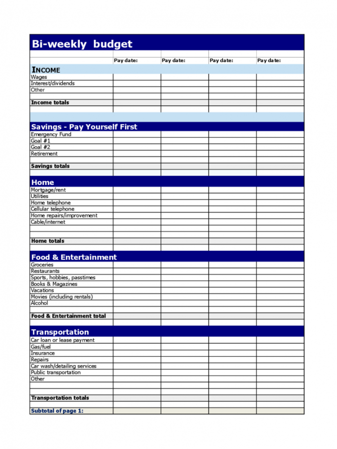fillable budget worksheet