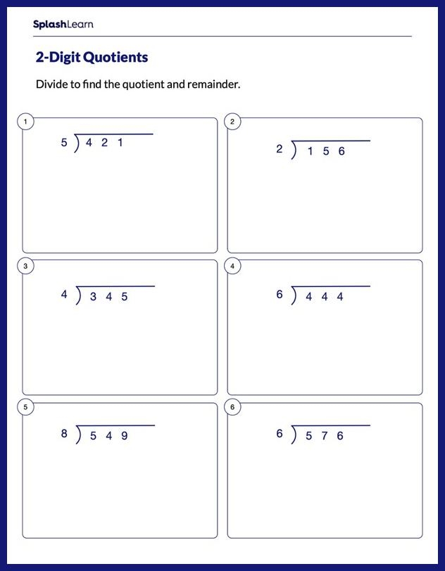 basic division worksheet