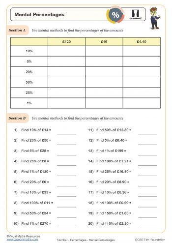 Finding Percentage Worksheets Worksheets Library