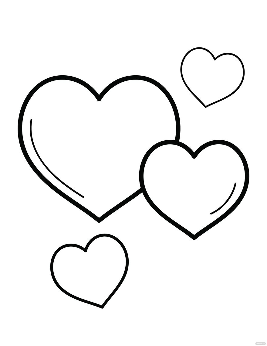 Fingers Make A Heart Coloring Pages Heart Coloring Pages Coloring My 