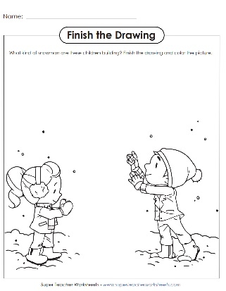 Finish The Drawing Art Worksheets Worksheets Library