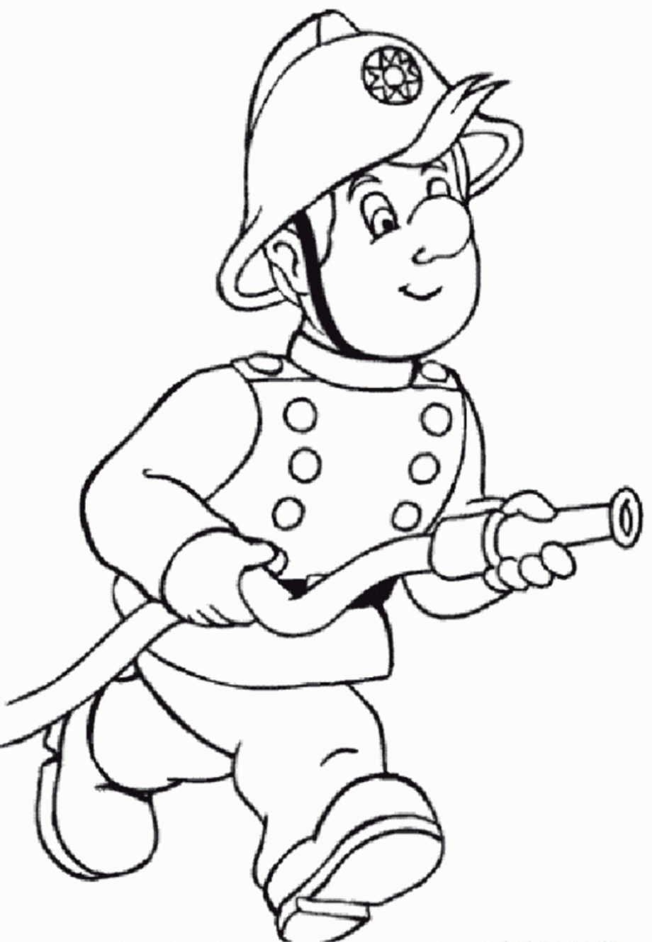 Fire Fighter Coloring Pages Coloring Pages
