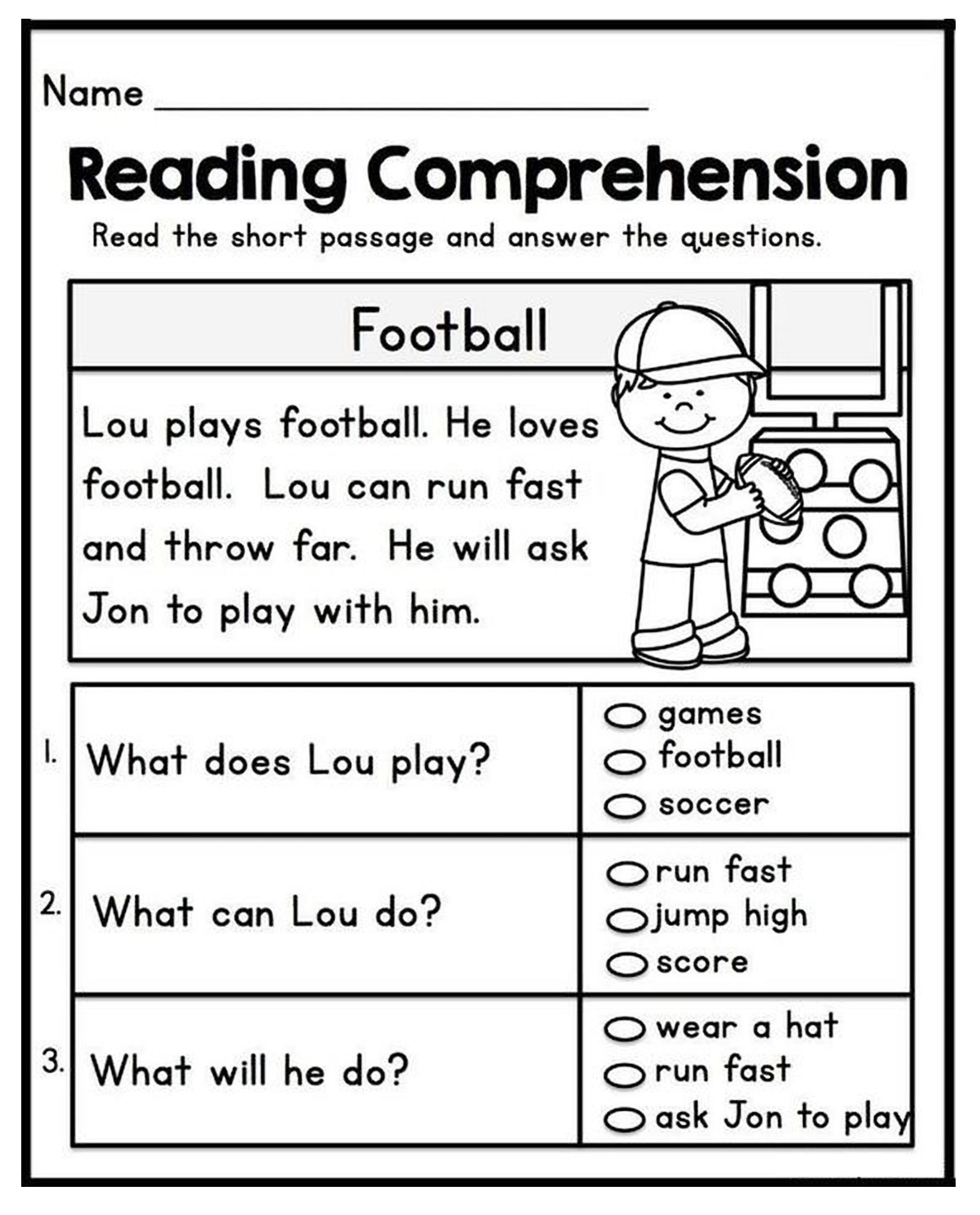 free 1st grade reading worksheets