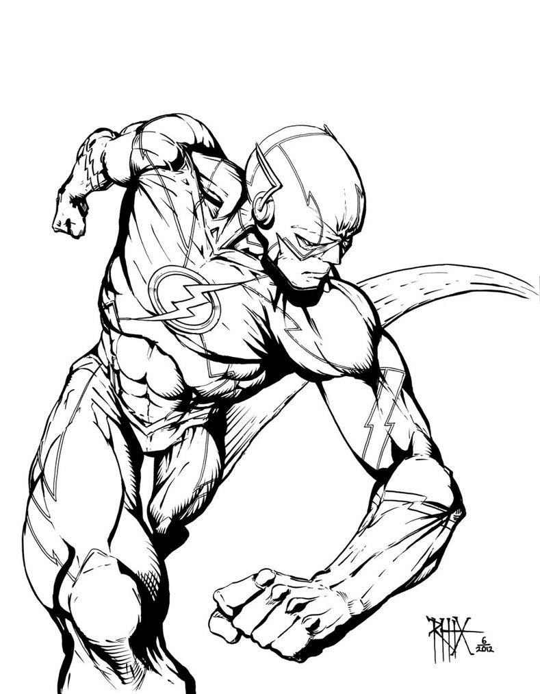 Flash Coloring Pages Coloring Home