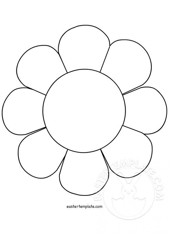 Flower Daisy 8 Petal Template Easter Template