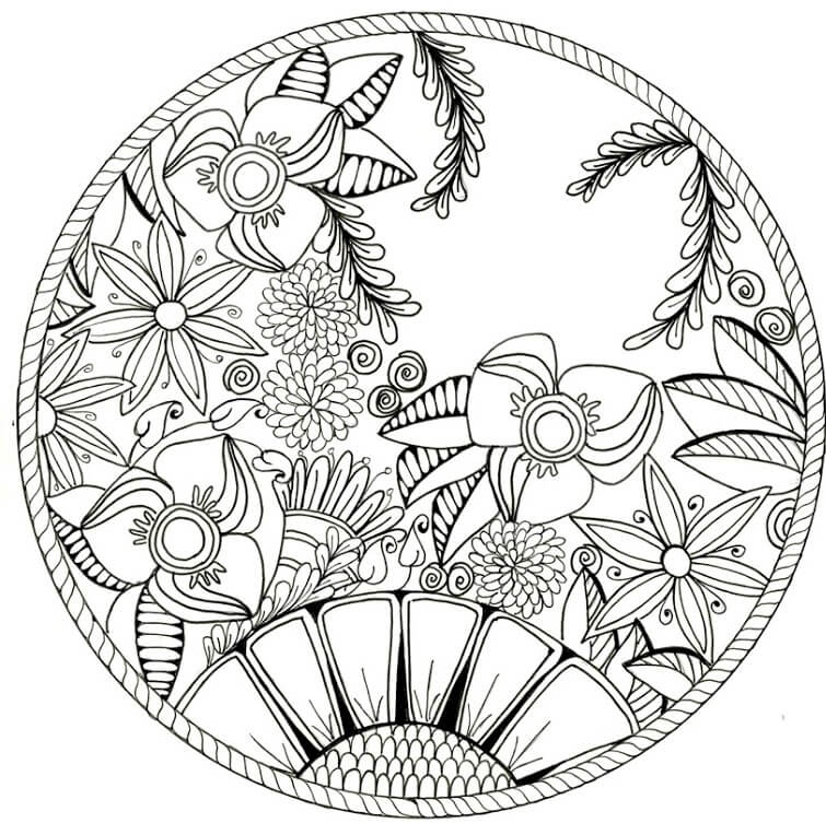 Mandala Flower Coloring Pages