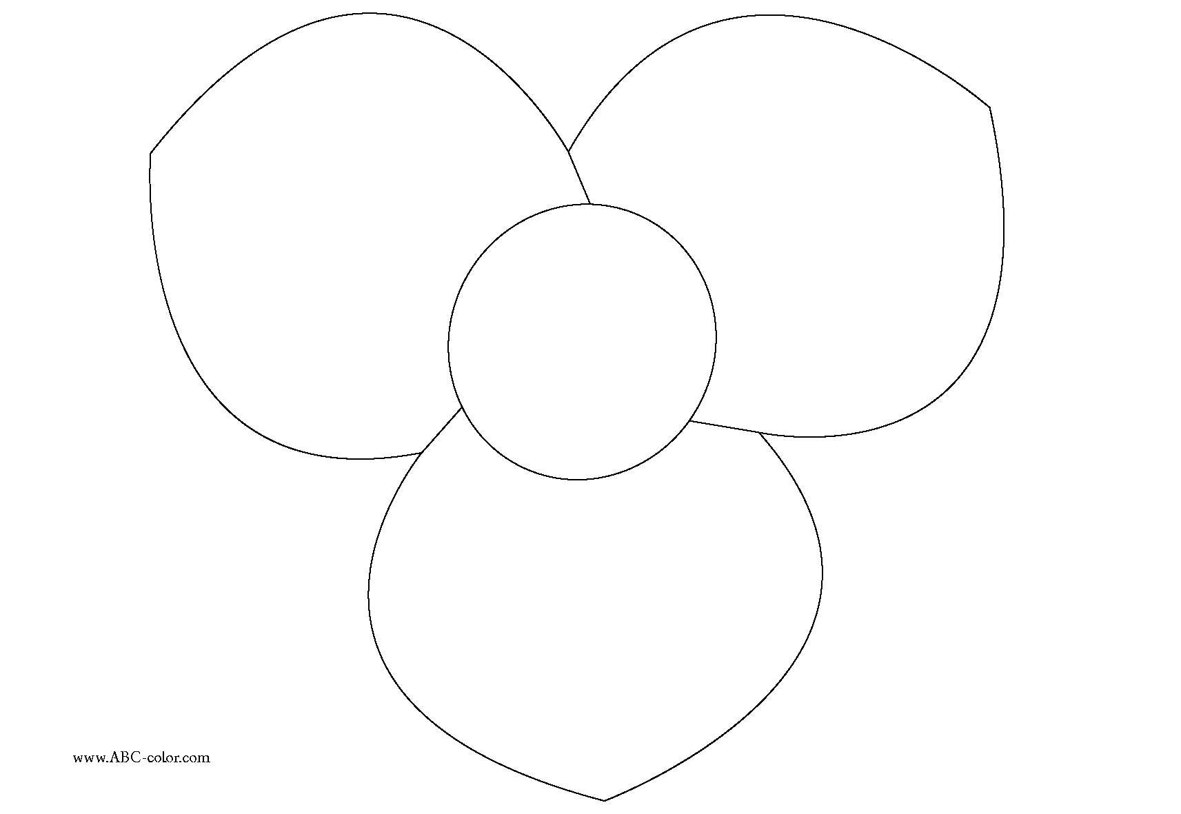 Flower Petal Outline Cliparts co