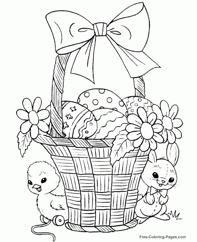 free coloring pages of easter