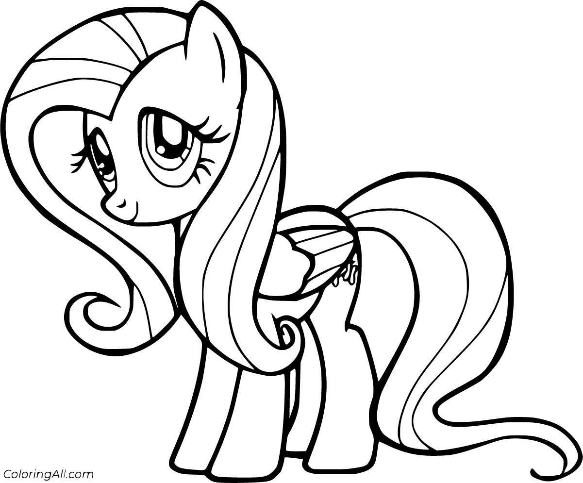 Fluttershy Coloring Pages 16 Free Printables ColoringAll