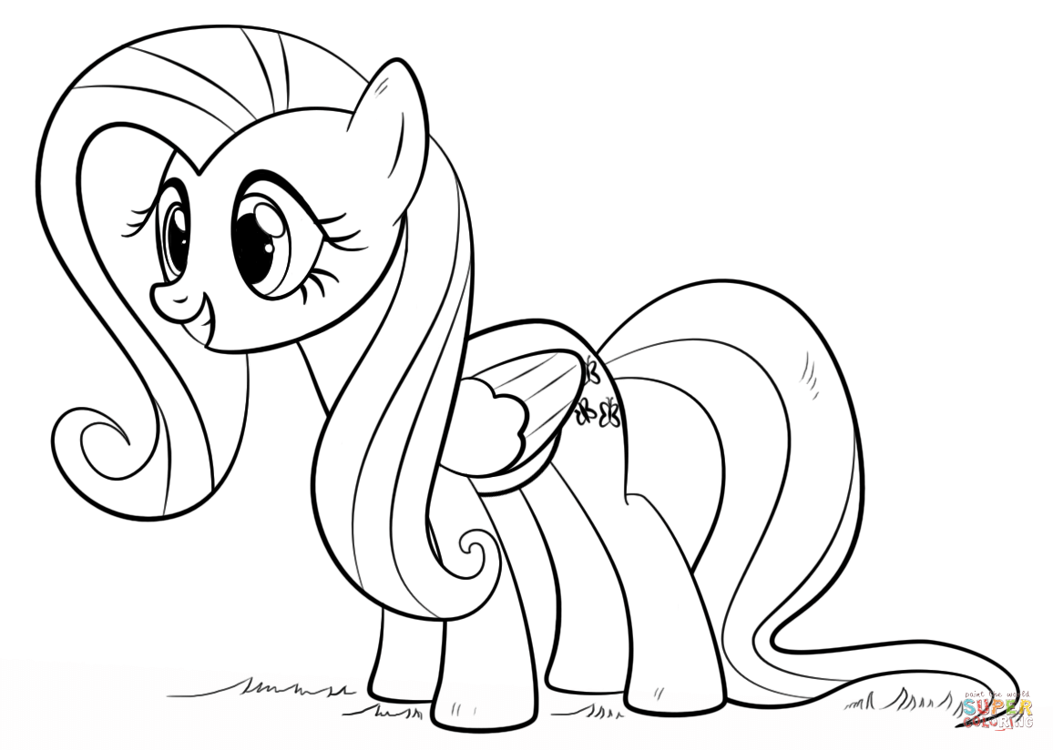 Fluttershy Coloring Pages