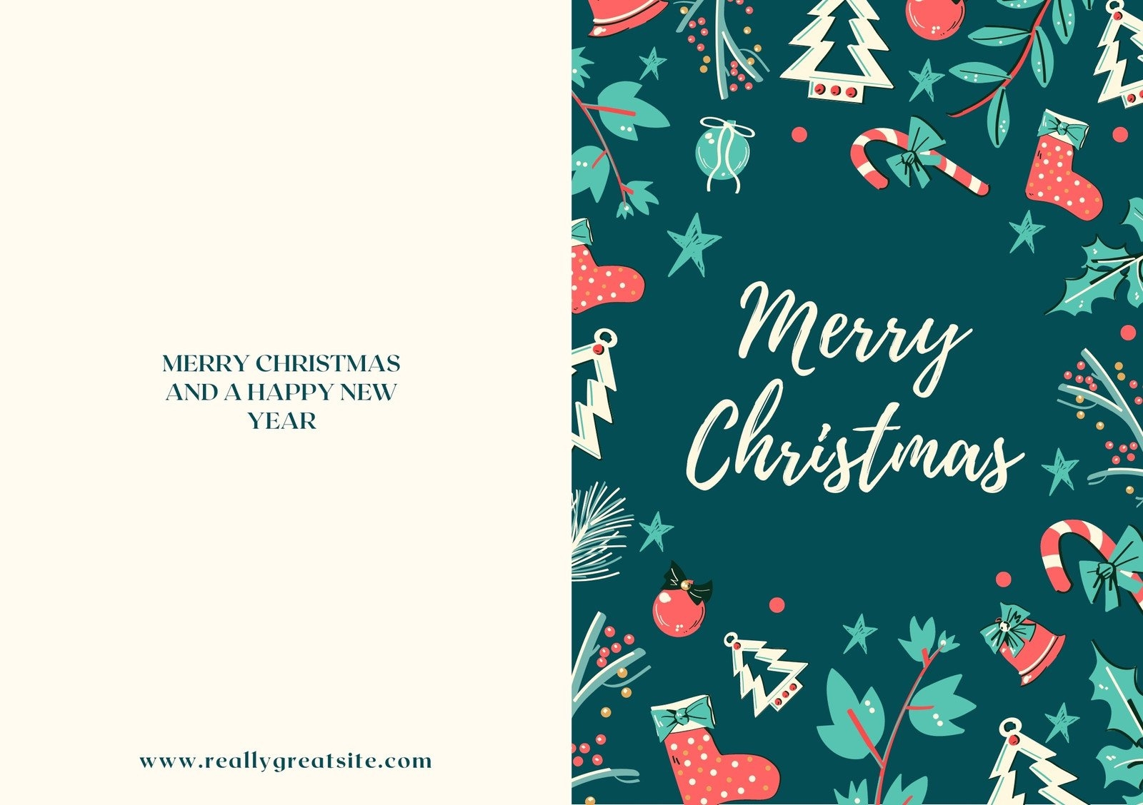 free printable foldable christmas cards