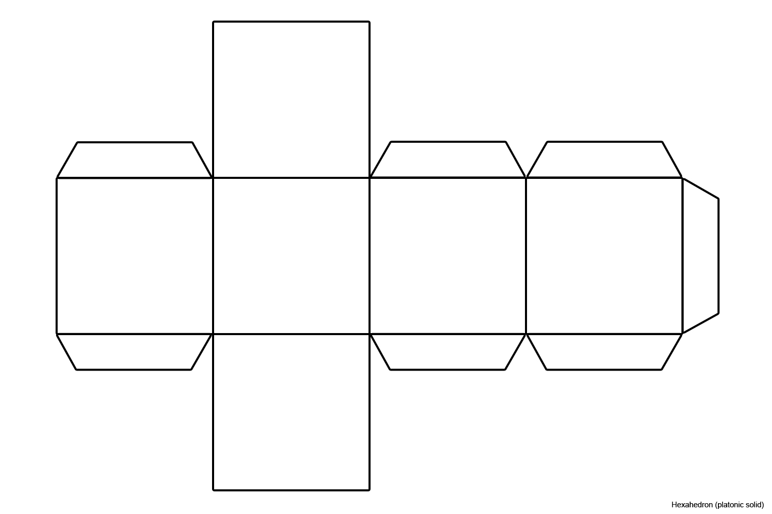 cube foldable template