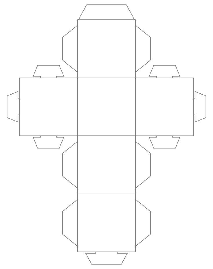 Foldable Cube Template Social Media Template
