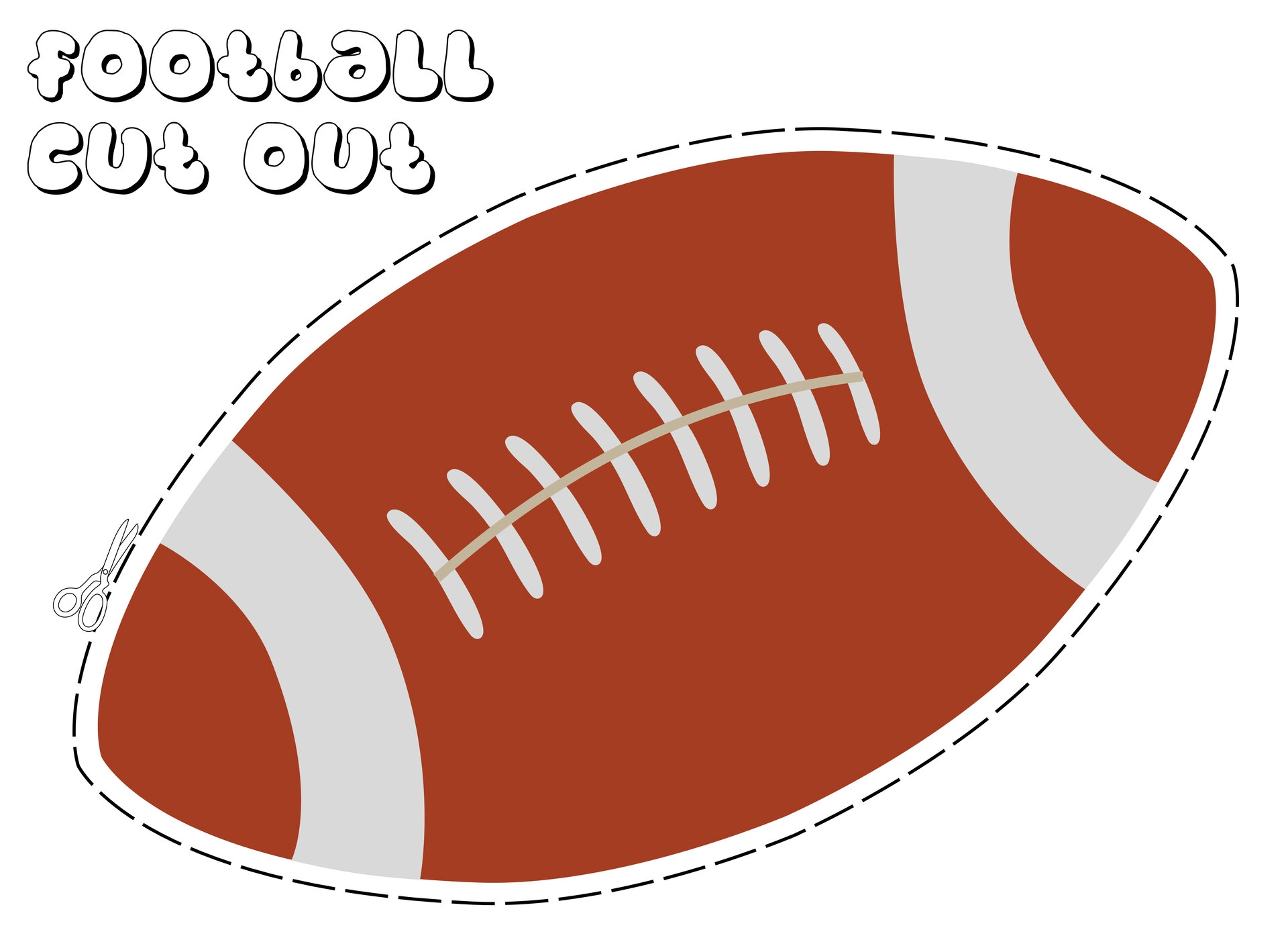 Football Template Free Printable