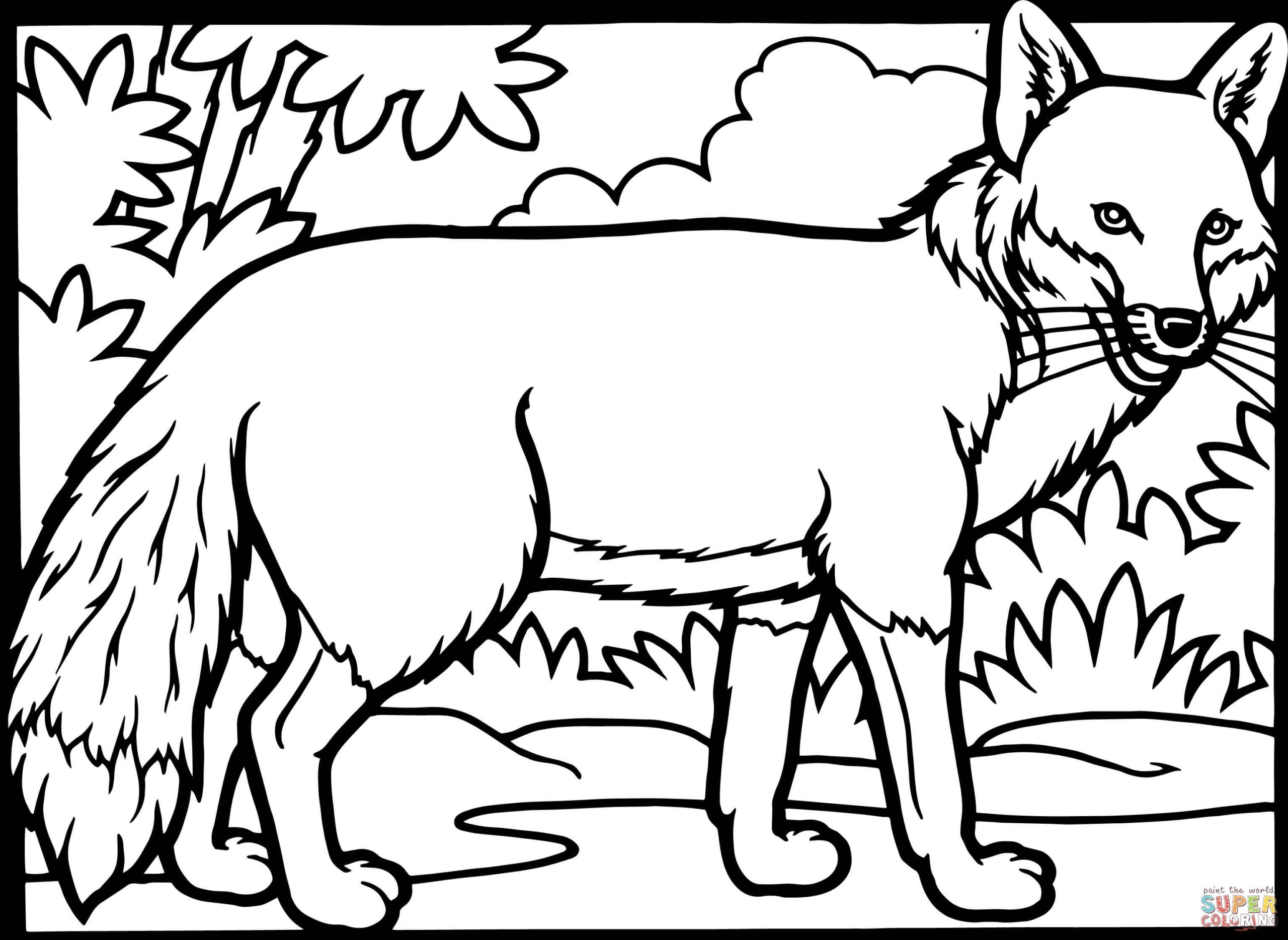 Foxes Coloring Pages Coloring Home
