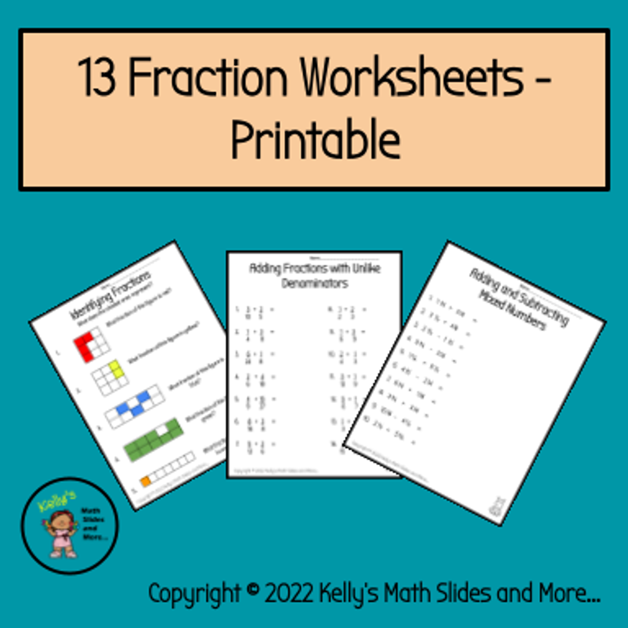 Fraction Worksheets 13 Printable Worksheets Library
