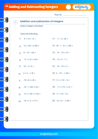 adding and subtracting worksheets free