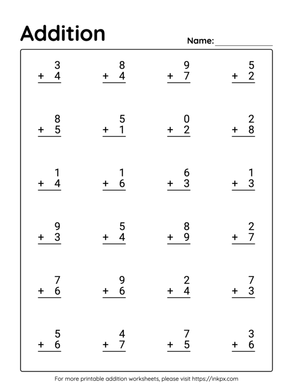 Free Adding Kindergarten Worksheet Download Free Adding Kindergarten 