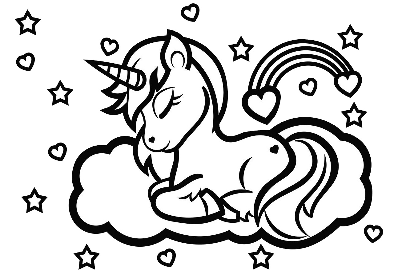 Free Printable Coloring Pages Of Unicorns