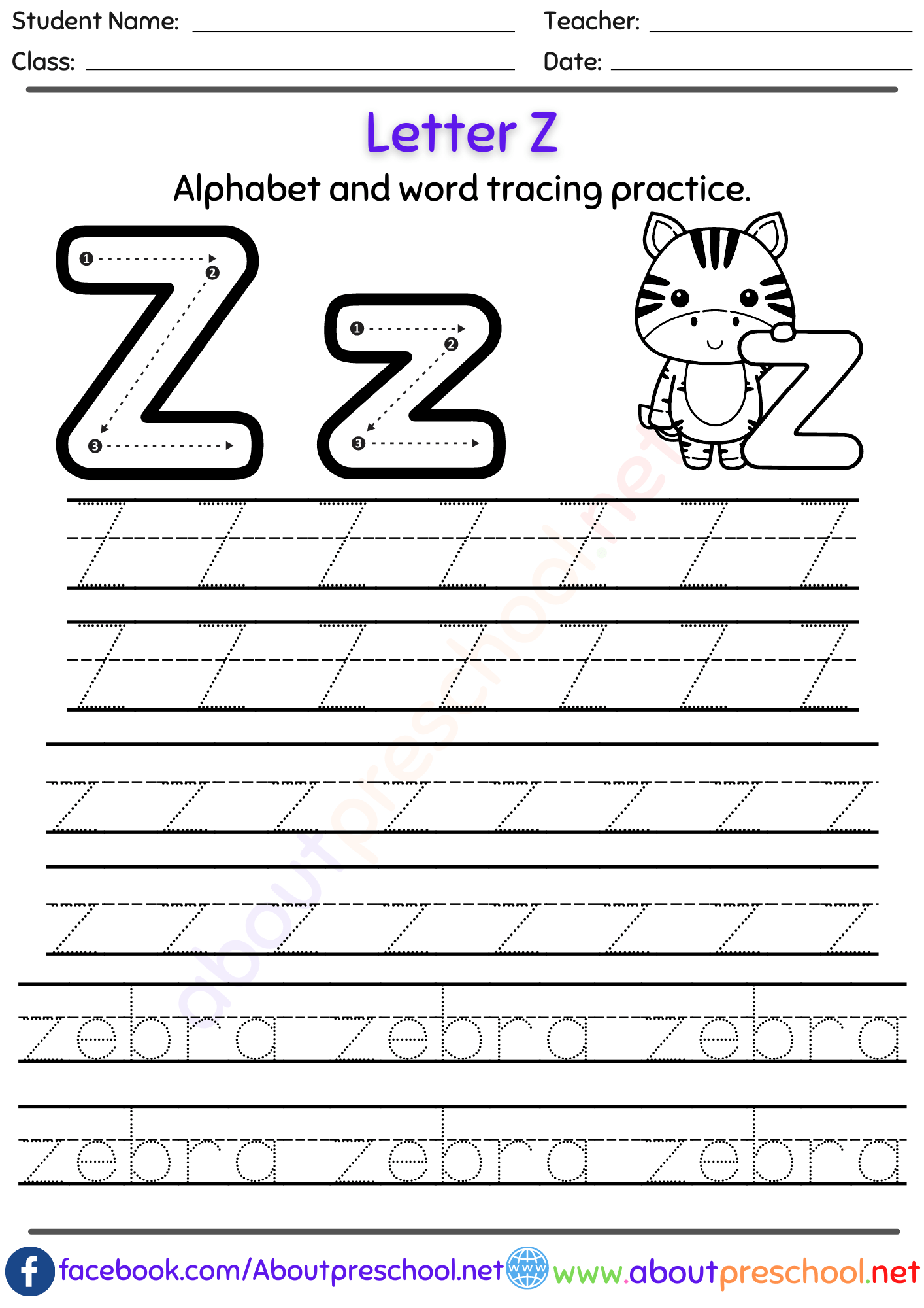 alphabet letter tracing worksheets free