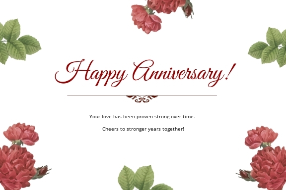 FREE Anniversary Card Template In Microsoft Word DOC Template