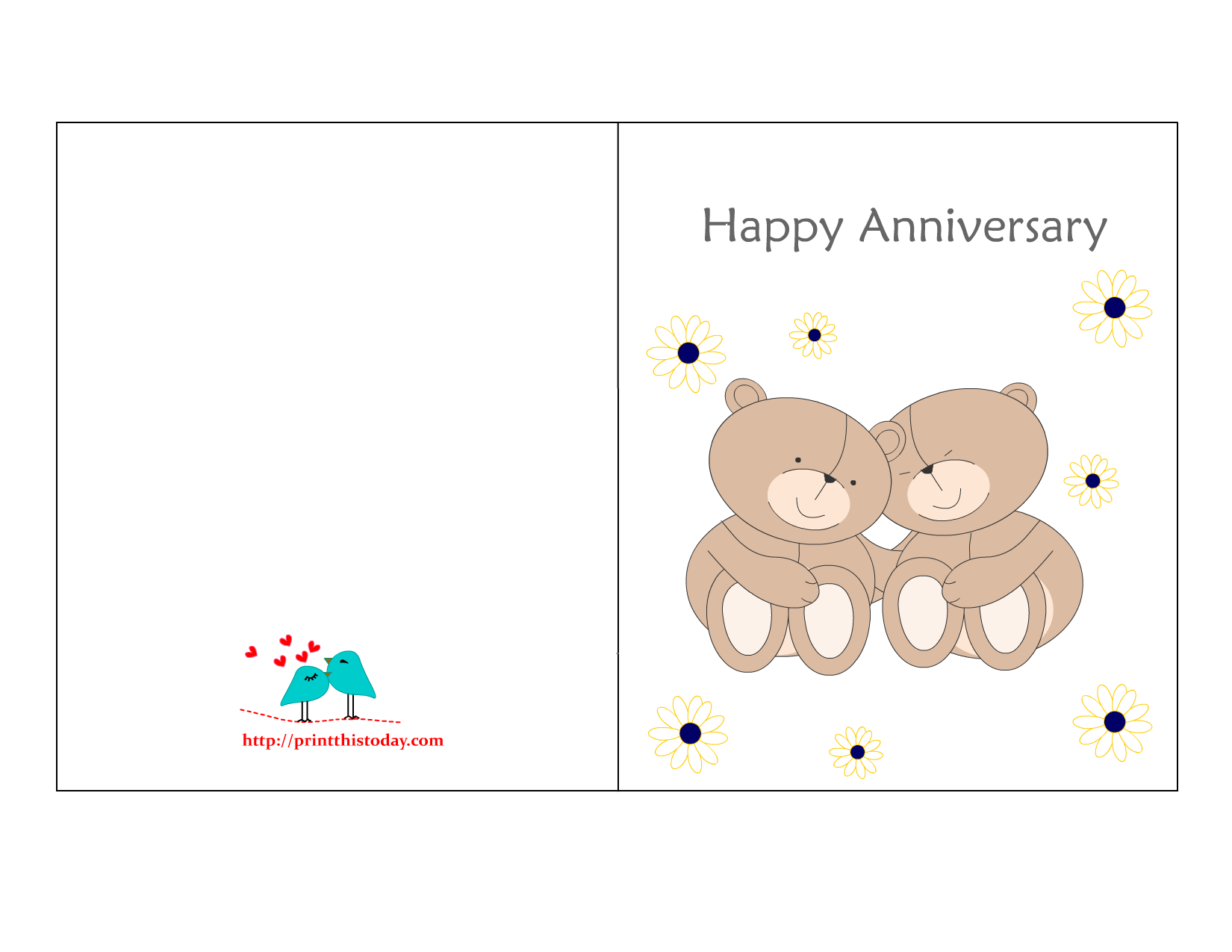 Free Anniversary Printable Cards