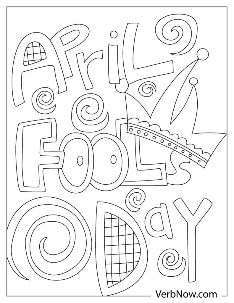 free april coloring pages