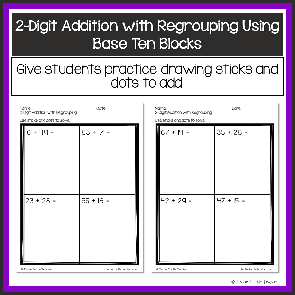 addition to ten worksheets