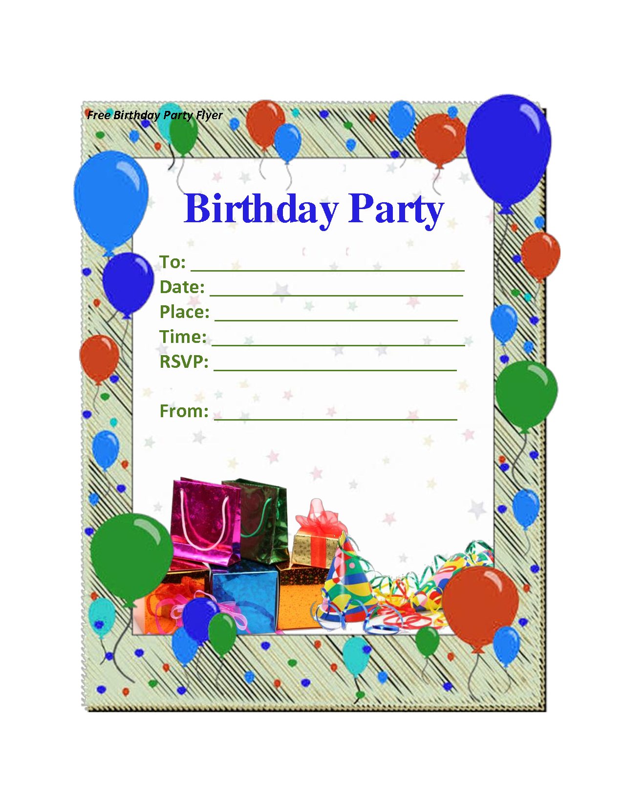 free printable birthday invitations