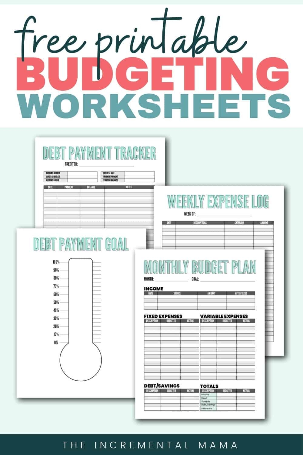 free blank budget worksheet printable pdf