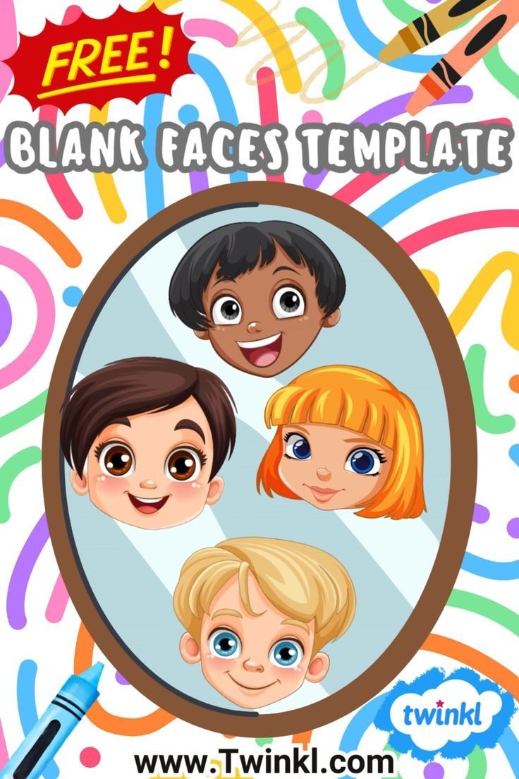 Free Blank Faces Template Twinkl USA Video In 2024 Helping Kids 