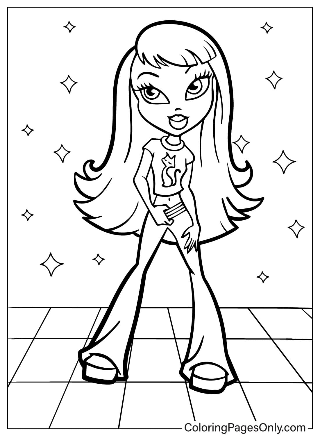 Free Bratz Coloring Page Free Printable Coloring Pages