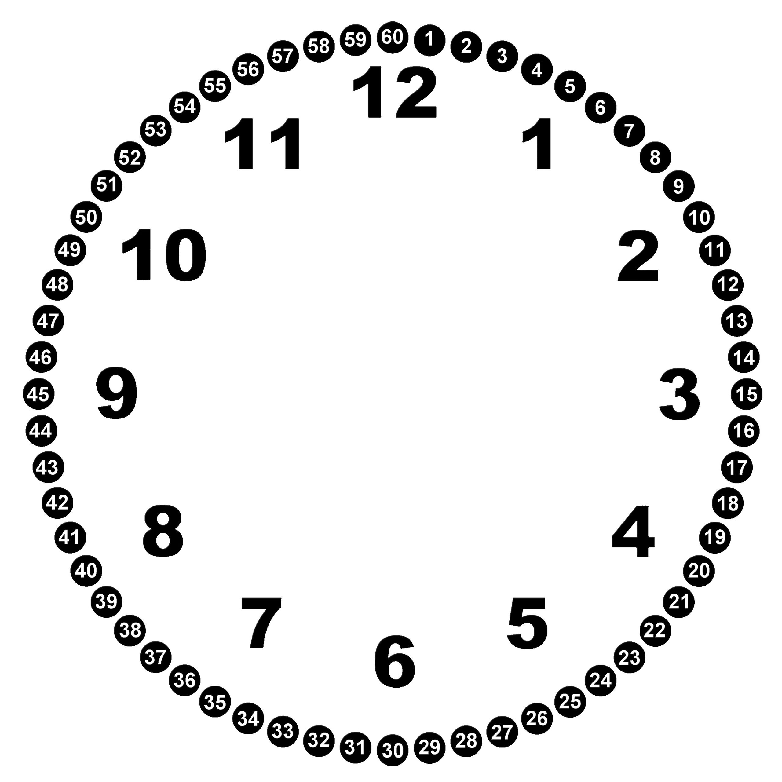 Free Clock Face Template Clock With No Hands Clipart 104075 Free 