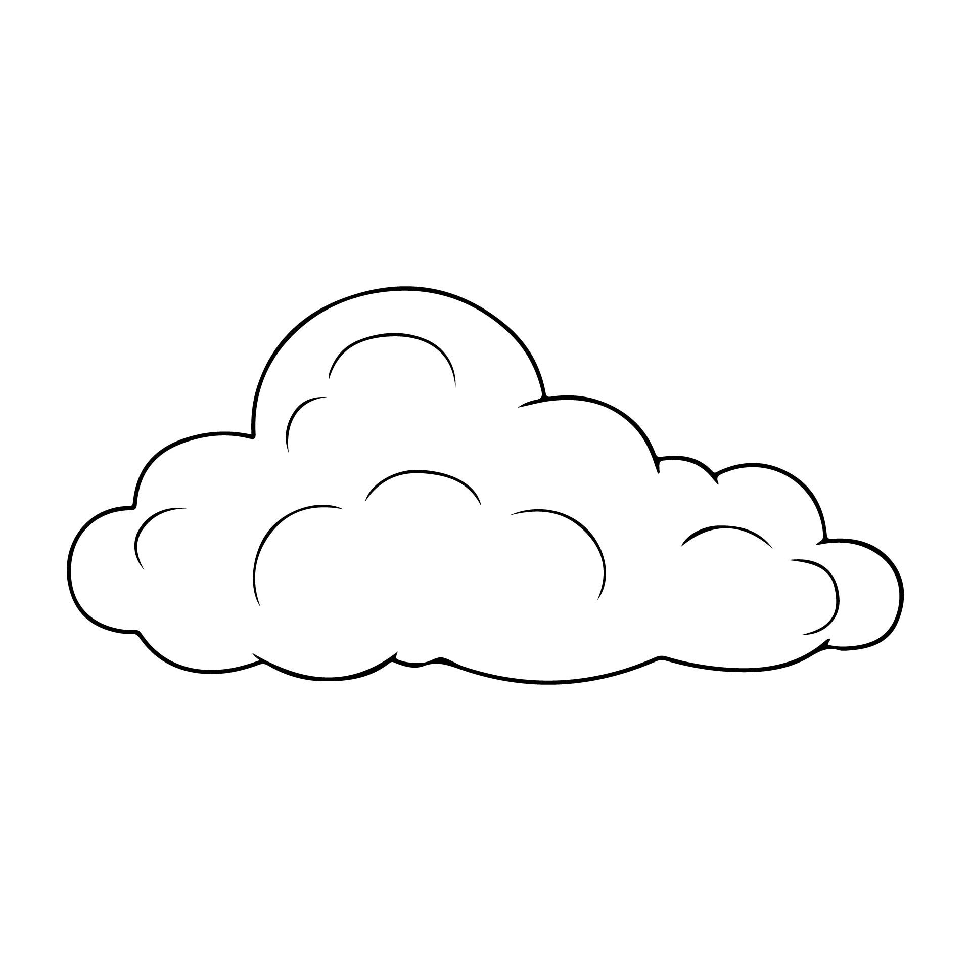 free printable cloud template