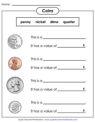 Free Coin Id Worksheet Download Free Coin Id Worksheet Png Images 