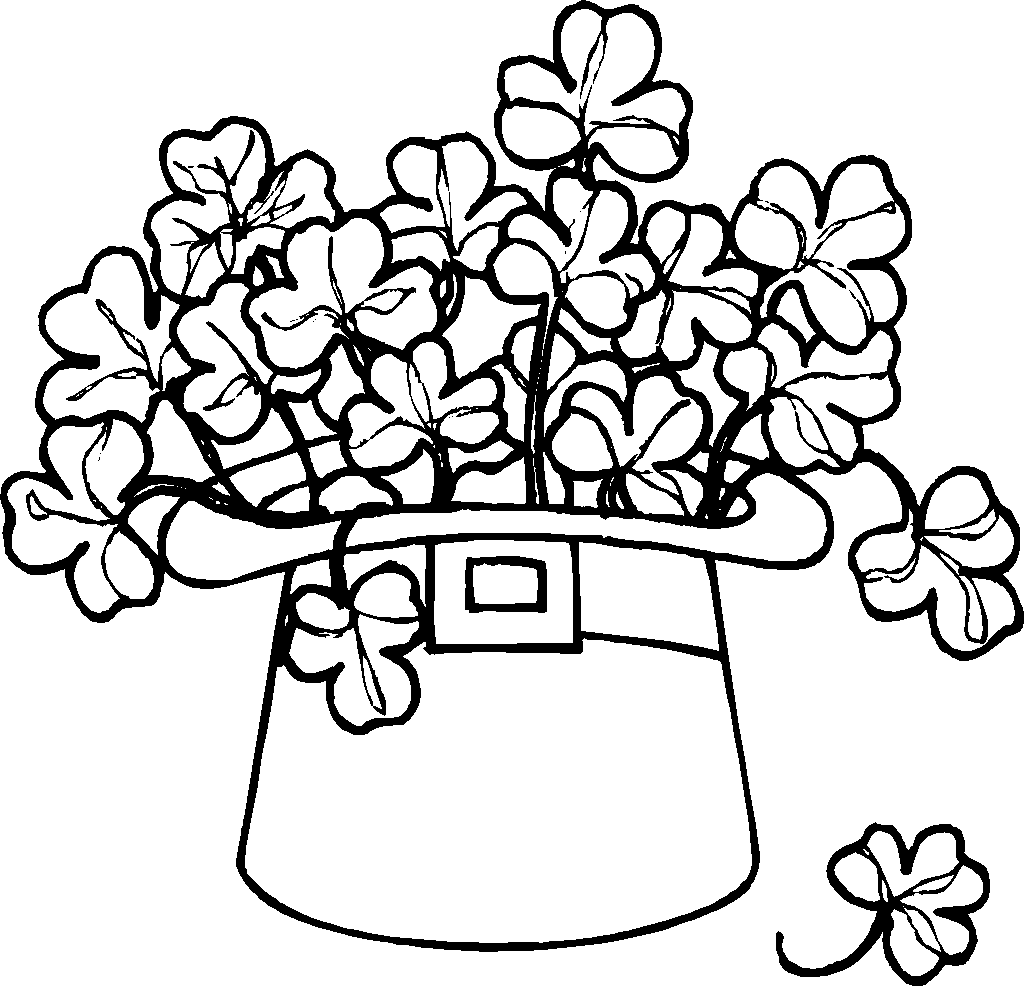 Free Coloring Pages Of Shamrocks Coloring Home