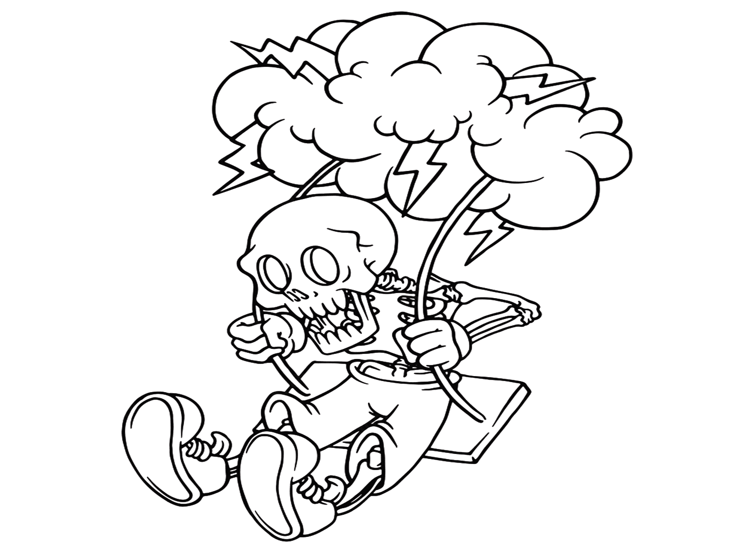 Free Coloring Pages Skeleton Free Printable Coloring Pages
