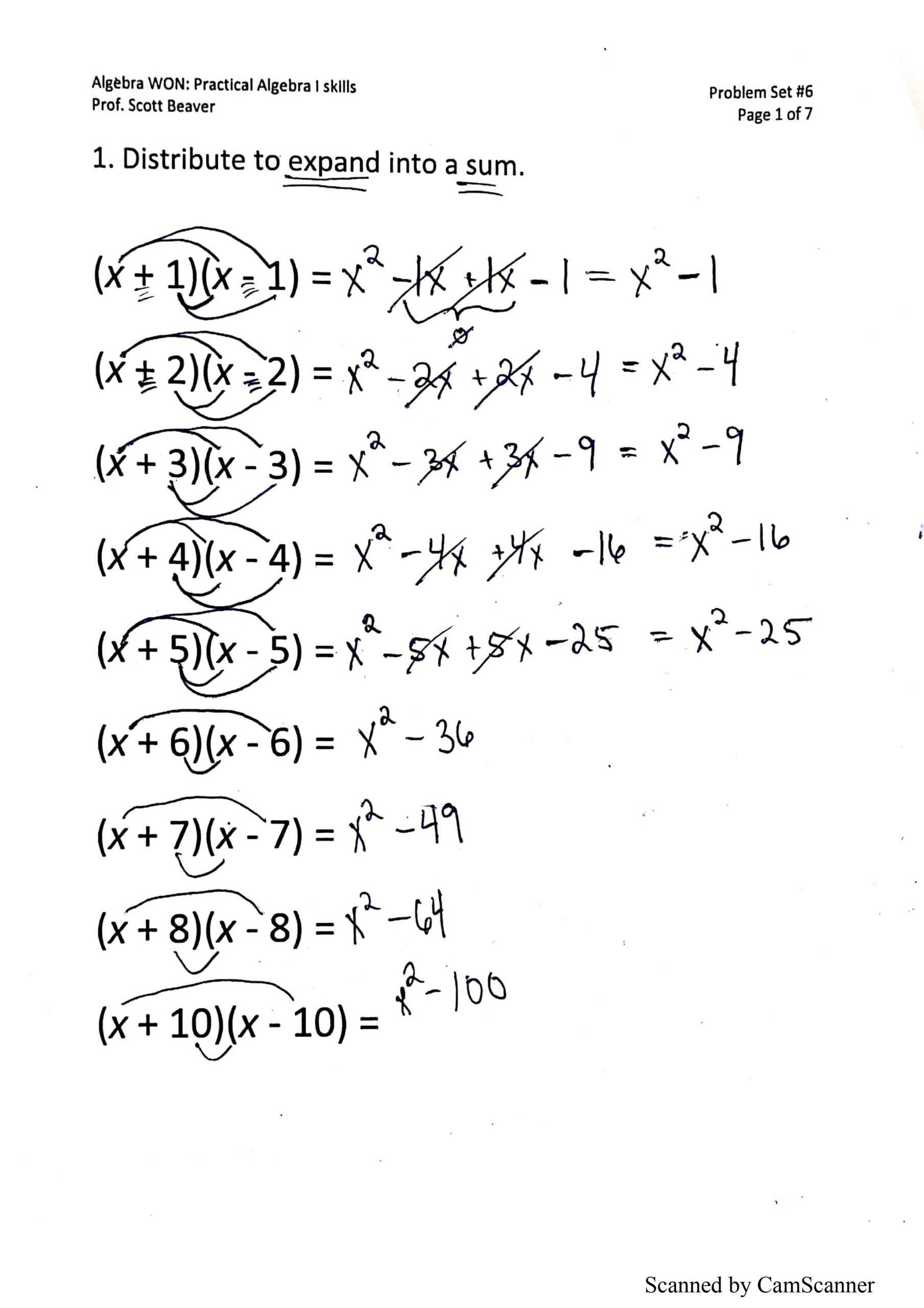algebra 1 worksheets pdf