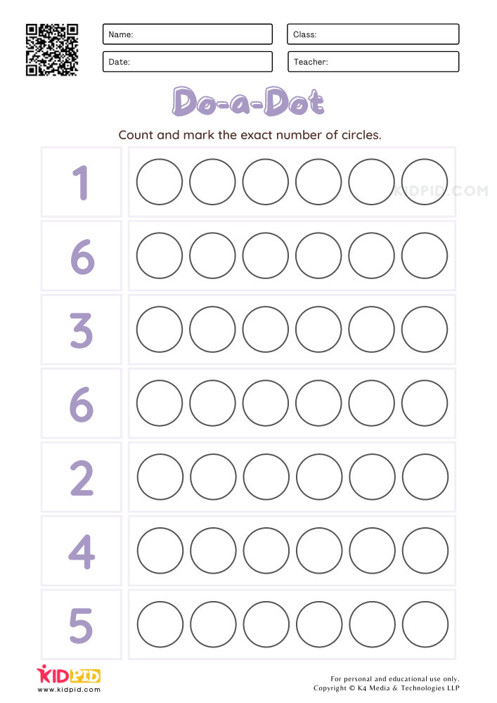 Free Counting Do A Dot Printables With Bingo Daubers Vrogue co