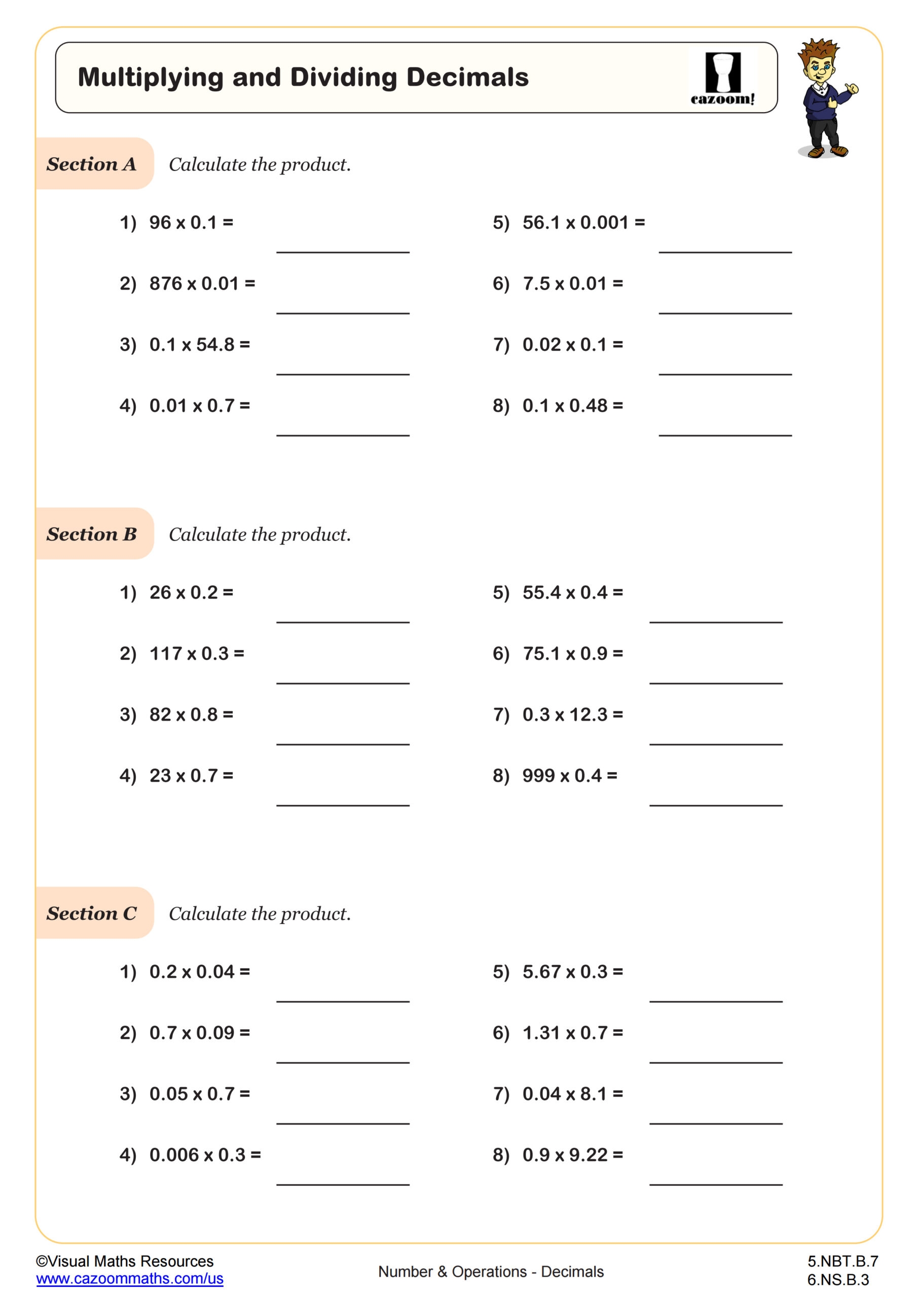 Free Dividing Decimals Worksheet Pdf Download Free Dividing Decimals 