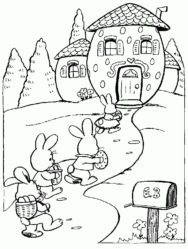 Free Easter Coloring Book Page 031